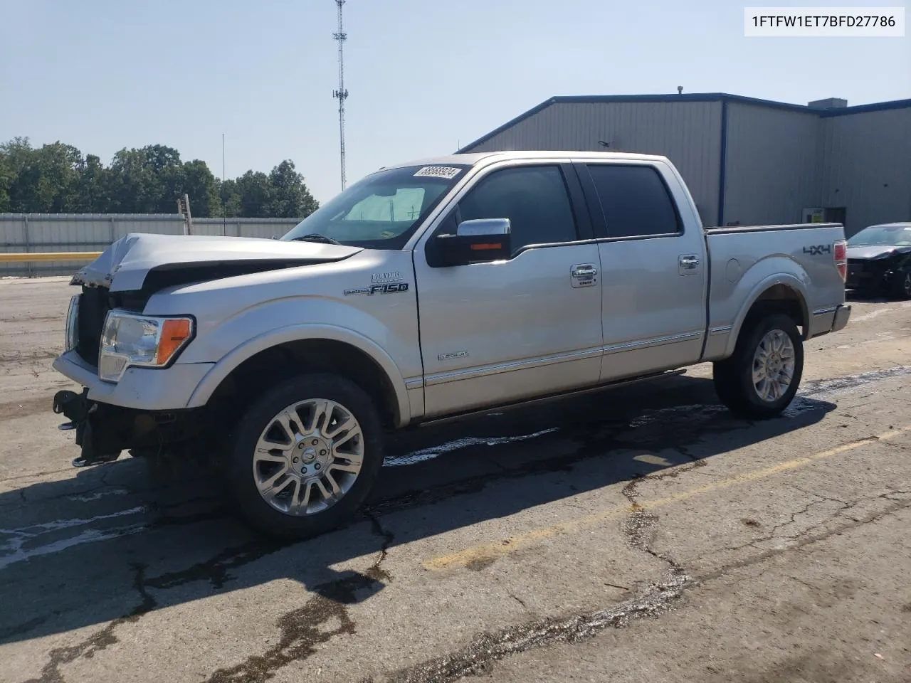 2011 Ford F150 Supercrew VIN: 1FTFW1ET7BFD27786 Lot: 68568924