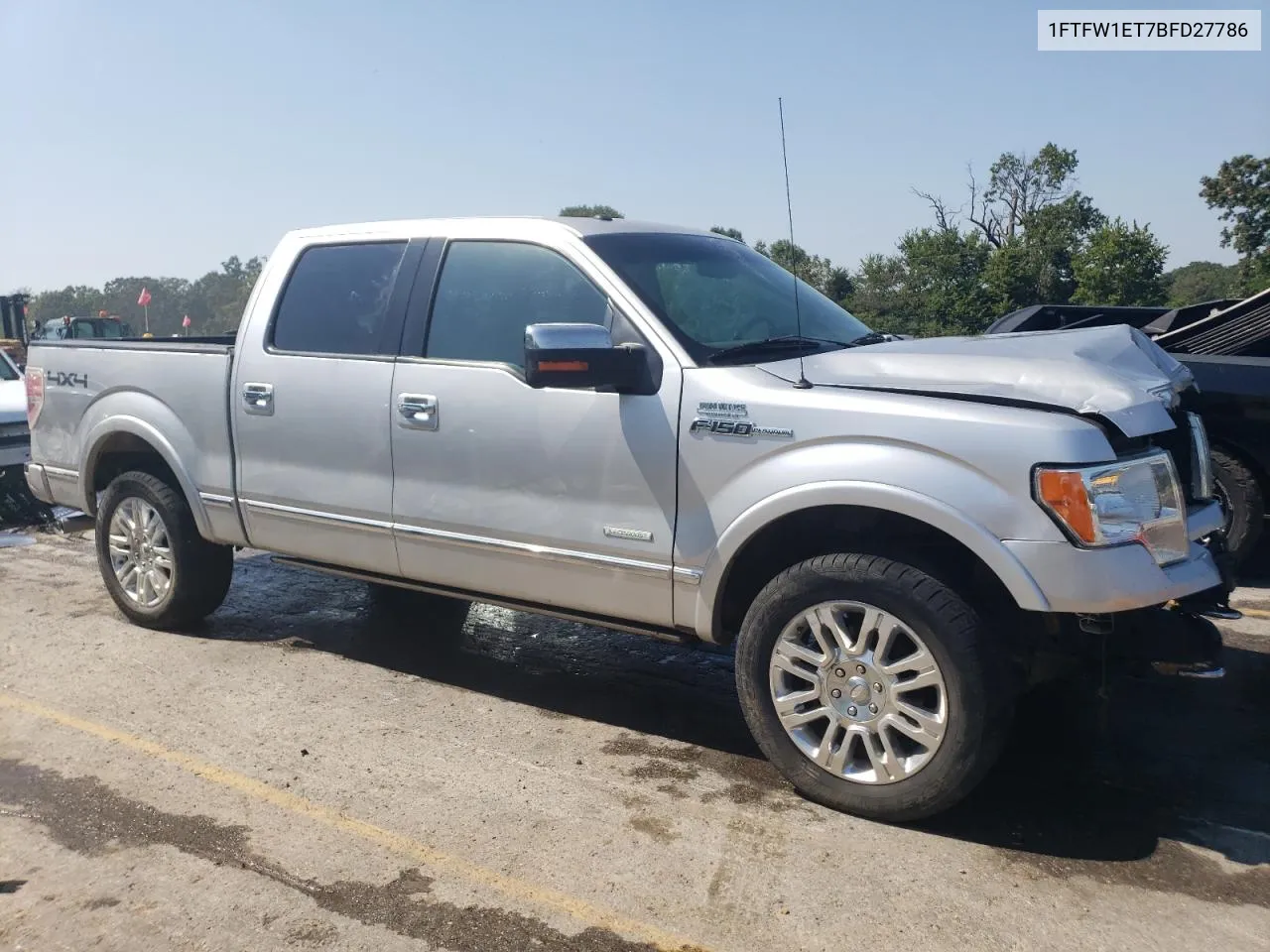 2011 Ford F150 Supercrew VIN: 1FTFW1ET7BFD27786 Lot: 68568924