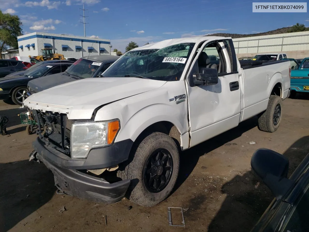 2011 Ford F150 VIN: 1FTNF1ETXBKD74099 Lot: 68578164