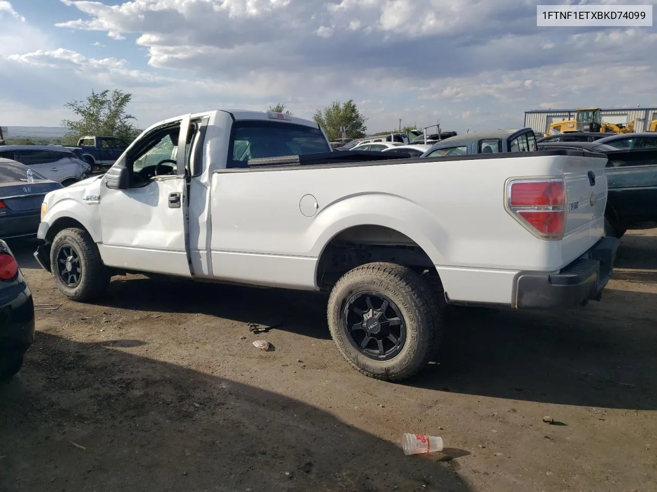 2011 Ford F150 VIN: 1FTNF1ETXBKD74099 Lot: 68578164