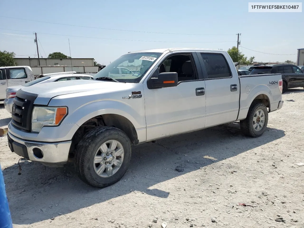 2011 Ford F150 Supercrew VIN: 1FTFW1EF5BKE10487 Lot: 68729184