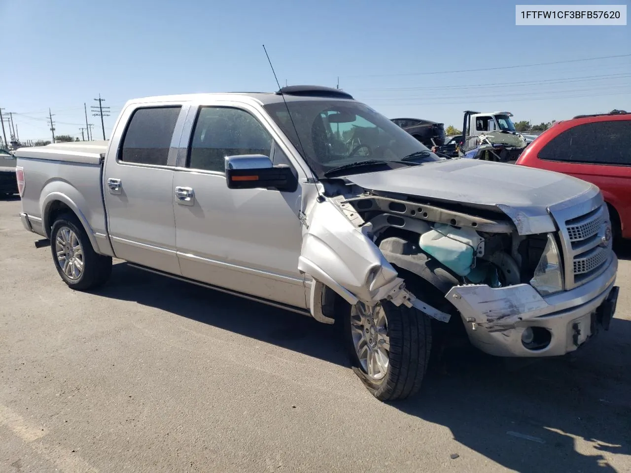 2011 Ford F150 Supercrew VIN: 1FTFW1CF3BFB57620 Lot: 68823754