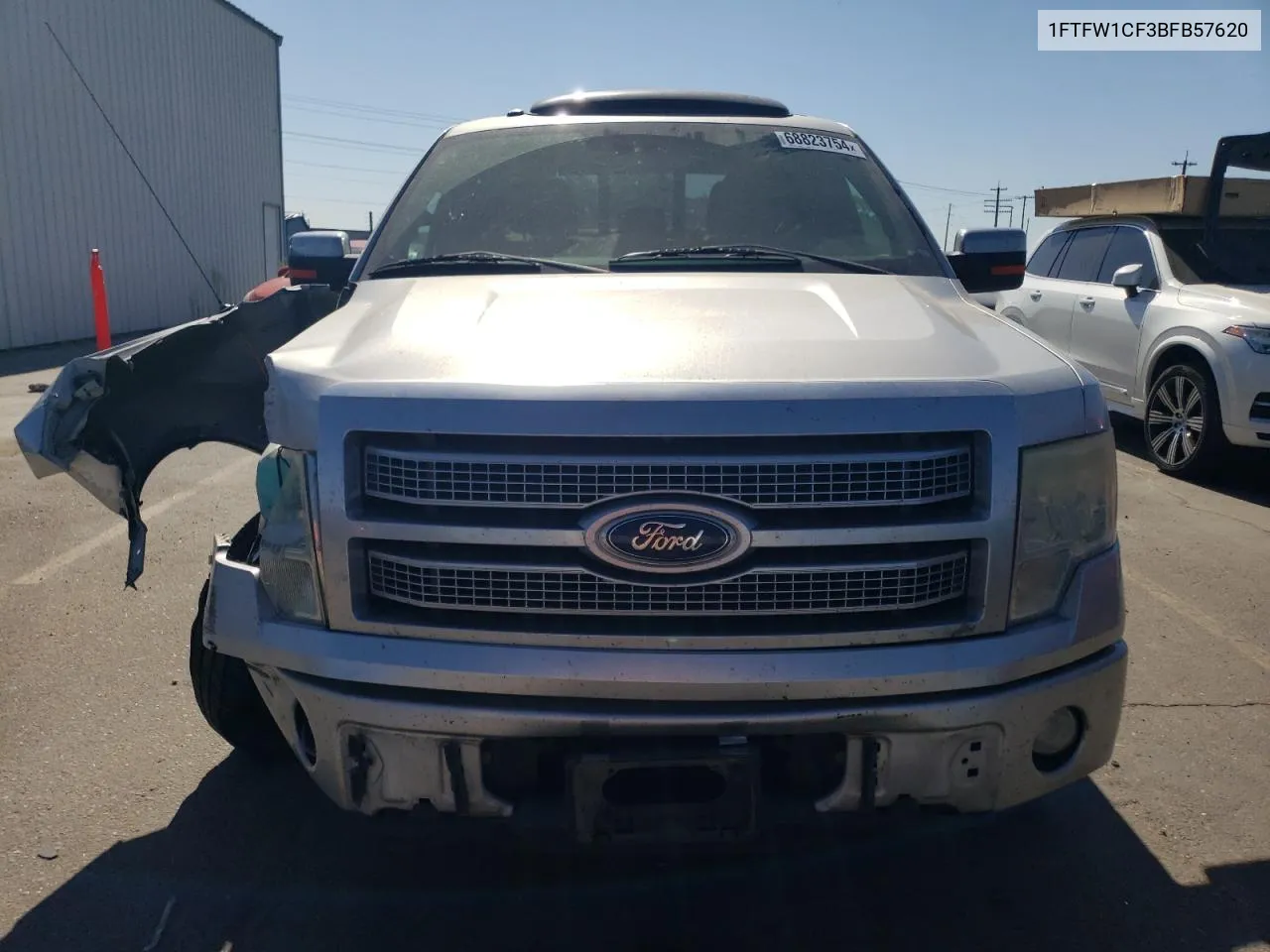 2011 Ford F150 Supercrew VIN: 1FTFW1CF3BFB57620 Lot: 68823754