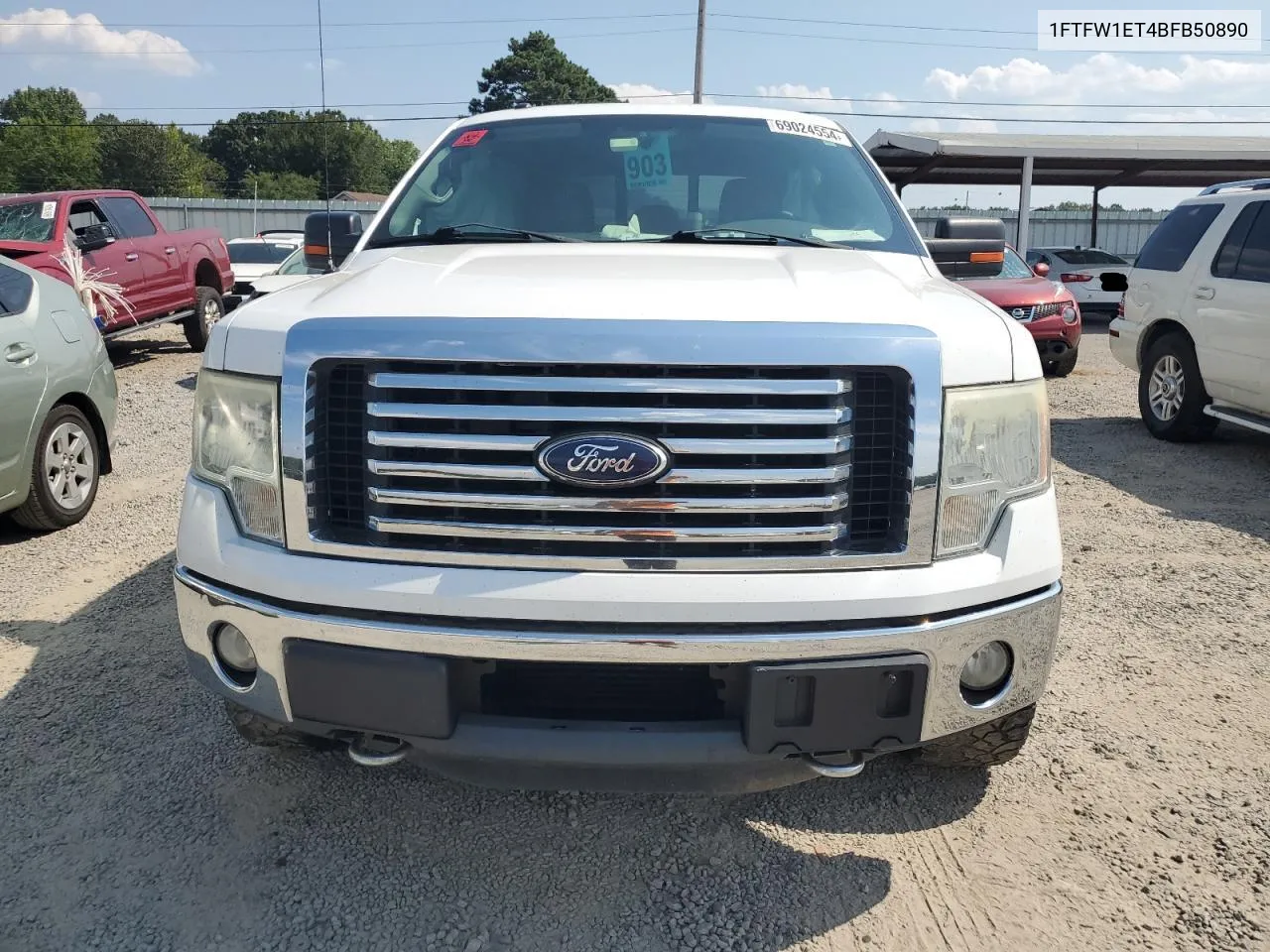 2011 Ford F150 Supercrew VIN: 1FTFW1ET4BFB50890 Lot: 69024554