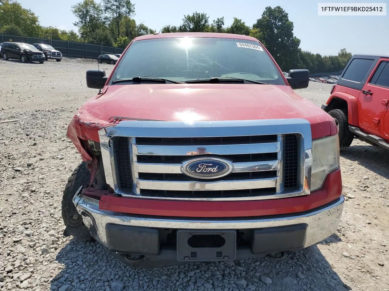 2011 Ford F150 Supercrew VIN: 1FTFW1EF9BKD25412 Lot: 69482364