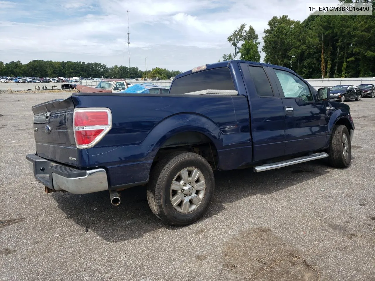 2011 Ford F150 Super Cab VIN: 1FTEX1CM3BKD16490 Lot: 70027944