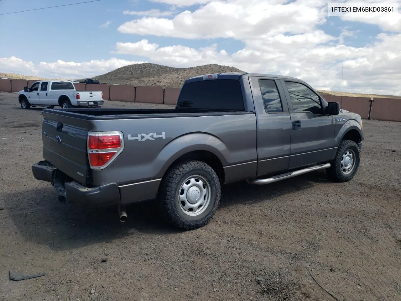 2011 Ford F150 Super Cab VIN: 1FTEX1EM6BKD03861 Lot: 70079054