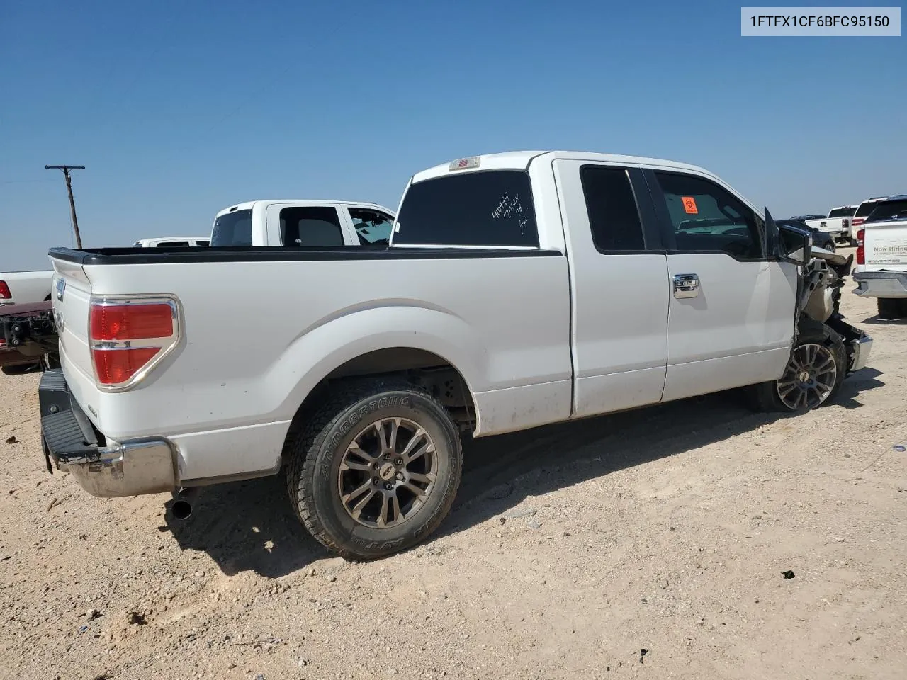 2011 Ford F150 Super Cab VIN: 1FTFX1CF6BFC95150 Lot: 70226674