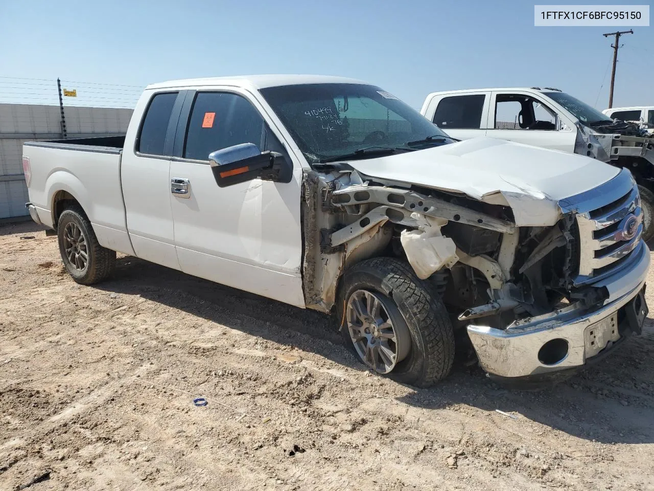 2011 Ford F150 Super Cab VIN: 1FTFX1CF6BFC95150 Lot: 70226674