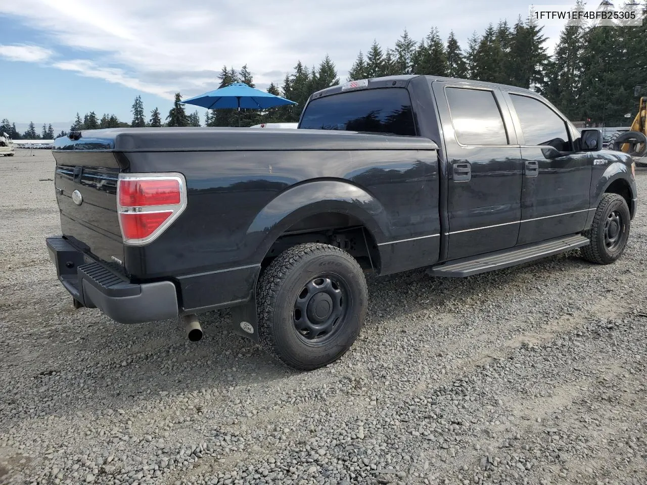 2011 Ford F150 Supercrew VIN: 1FTFW1EF4BFB25305 Lot: 70316184