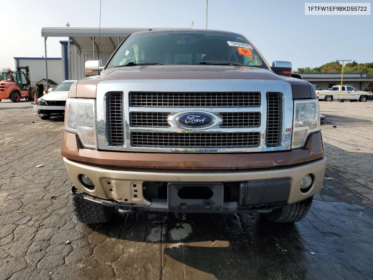 2011 Ford F150 Supercrew VIN: 1FTFW1EF9BKD55722 Lot: 70455024