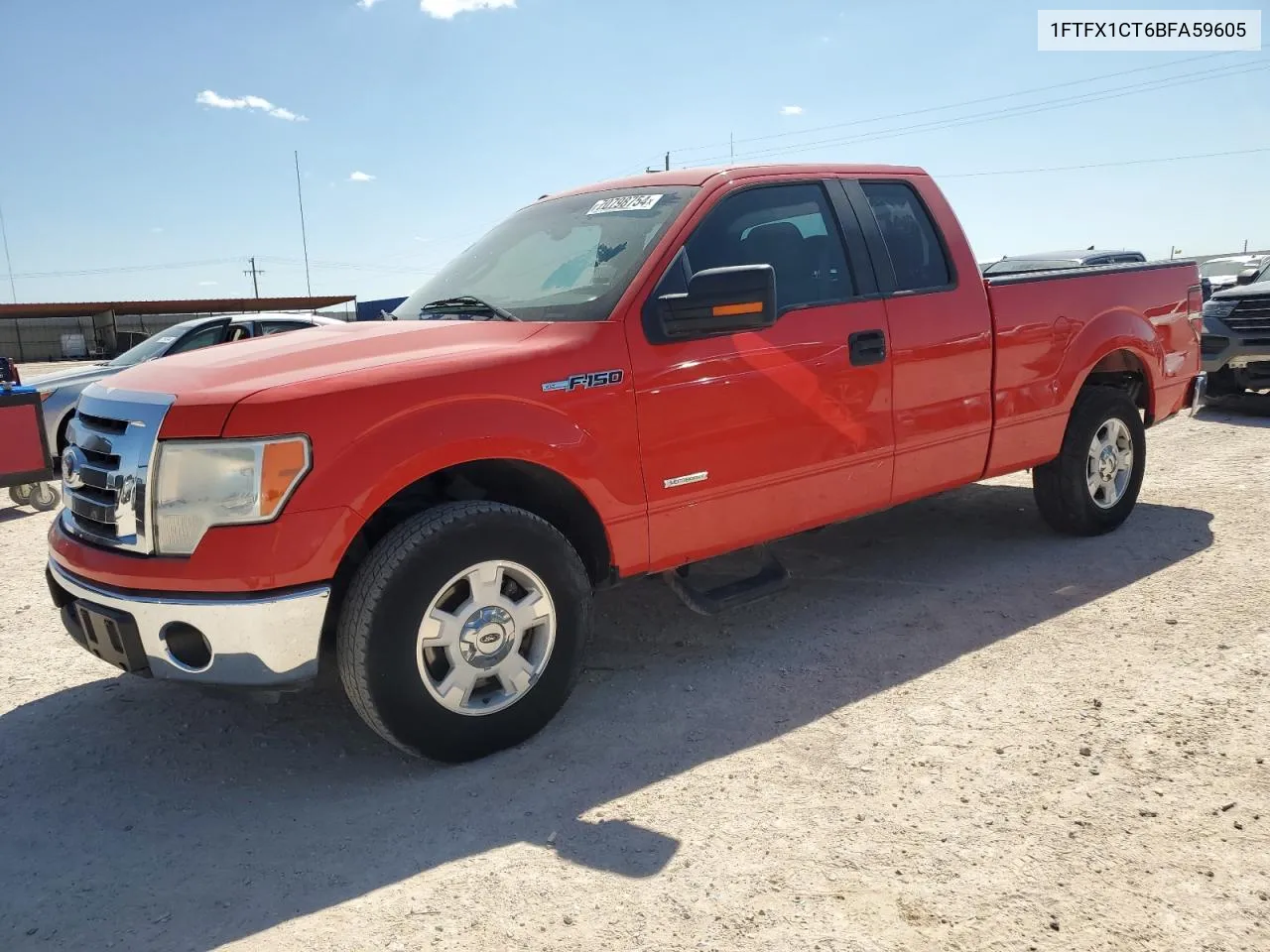 2011 Ford F150 Super Cab VIN: 1FTFX1CT6BFA59605 Lot: 70798754