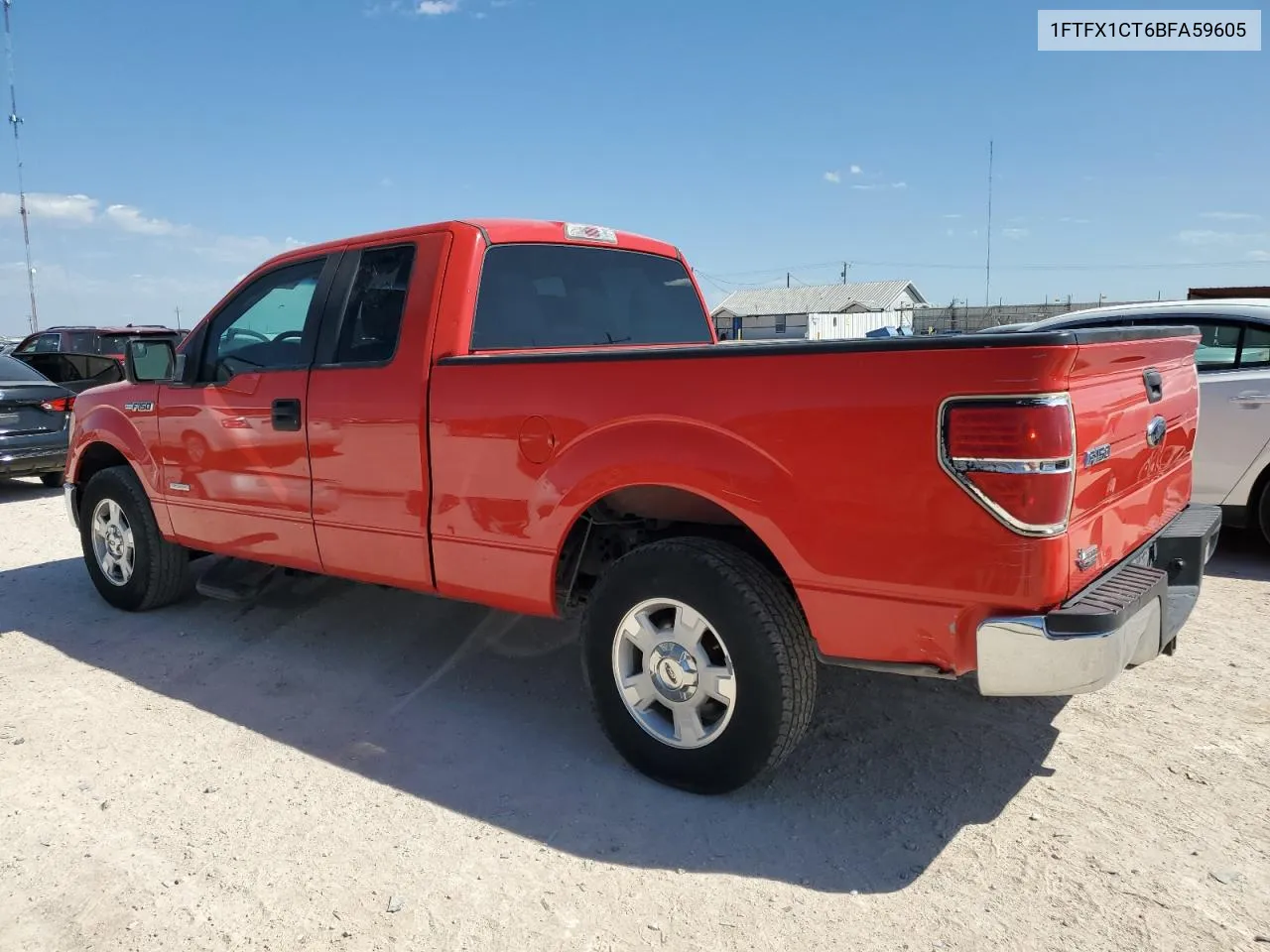 2011 Ford F150 Super Cab VIN: 1FTFX1CT6BFA59605 Lot: 70798754