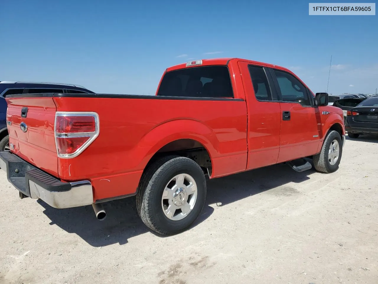 2011 Ford F150 Super Cab VIN: 1FTFX1CT6BFA59605 Lot: 70798754