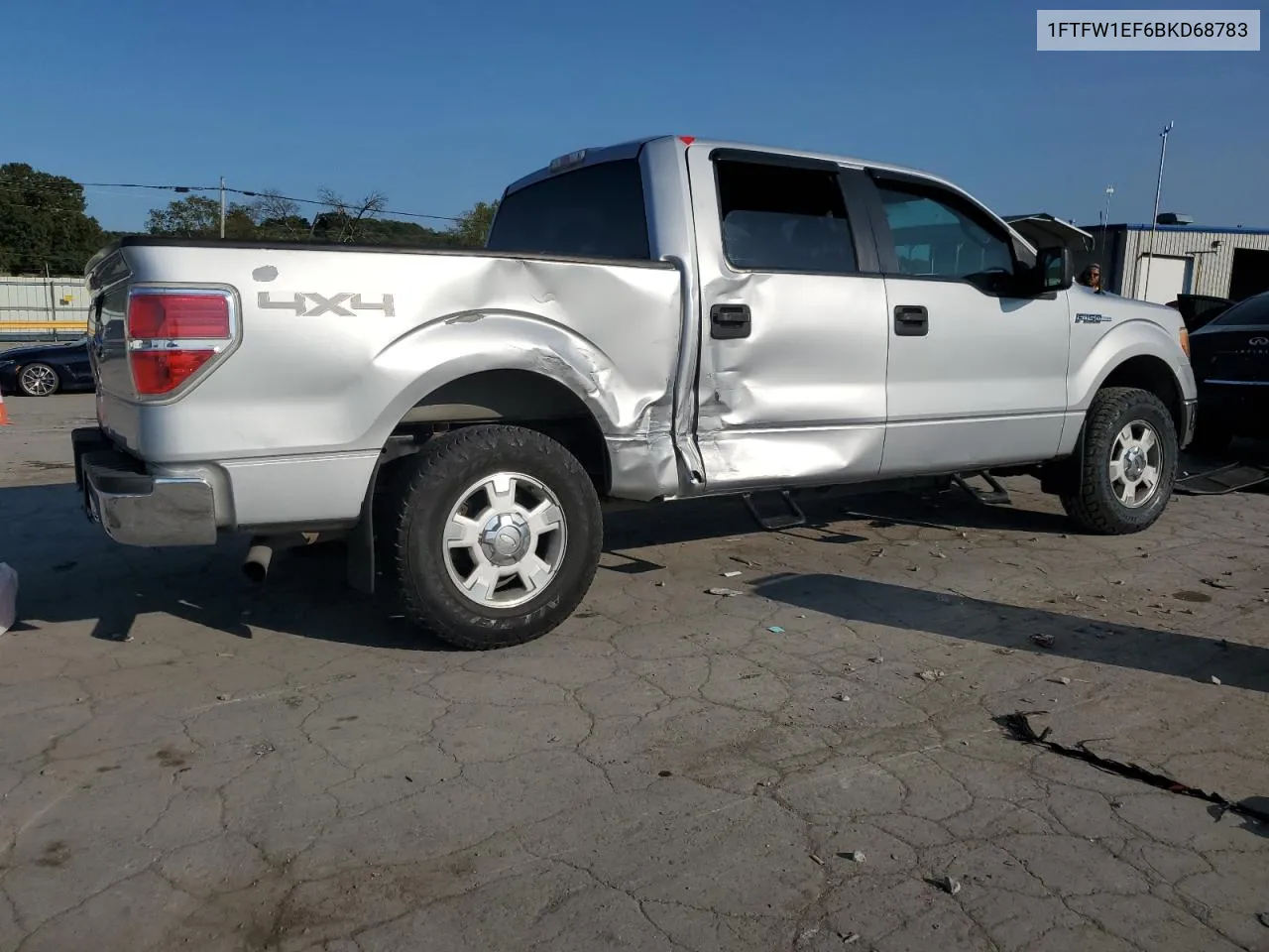 2011 Ford F150 Supercrew VIN: 1FTFW1EF6BKD68783 Lot: 71090934