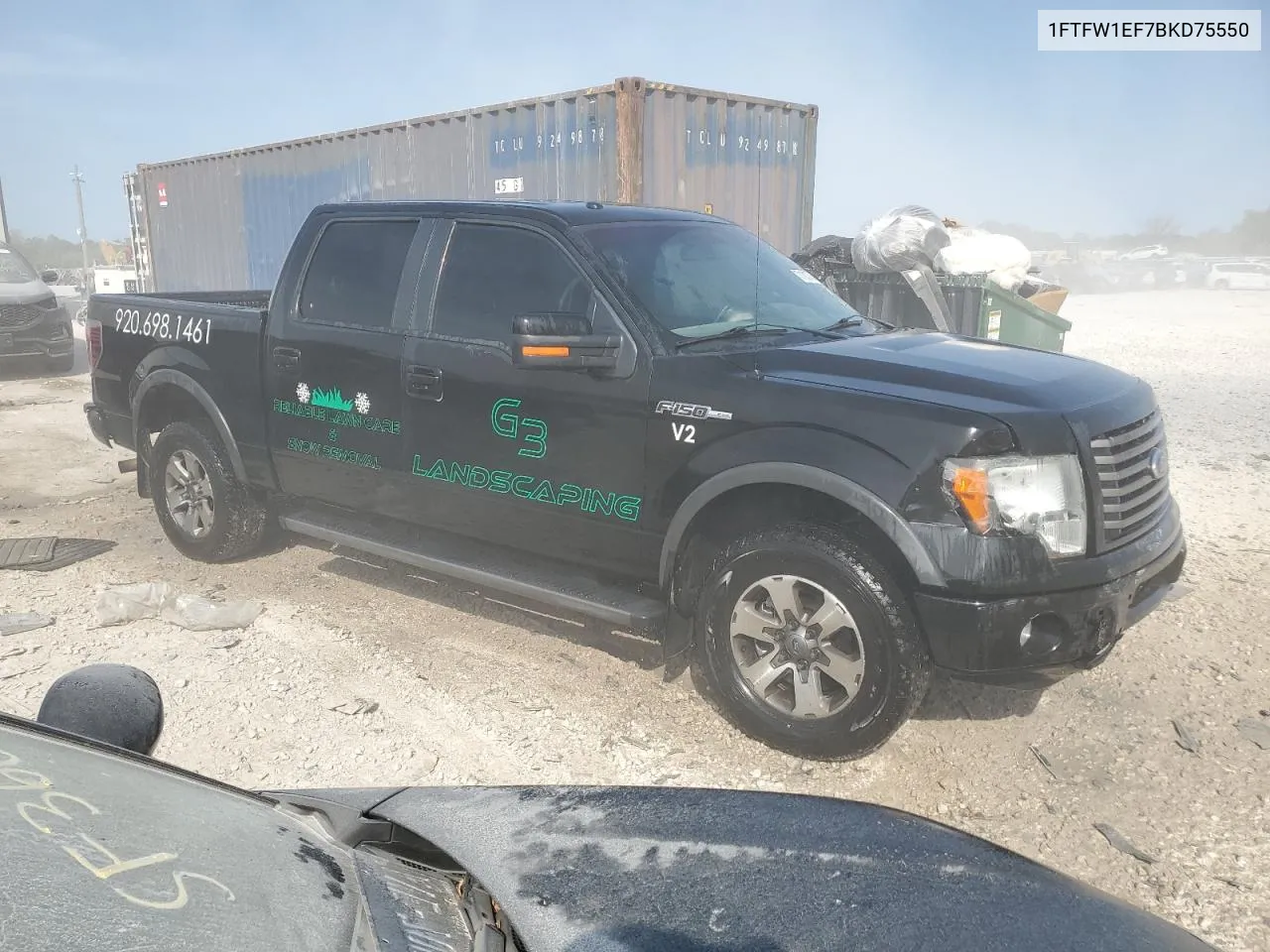 2011 Ford F150 Supercrew VIN: 1FTFW1EF7BKD75550 Lot: 71103784