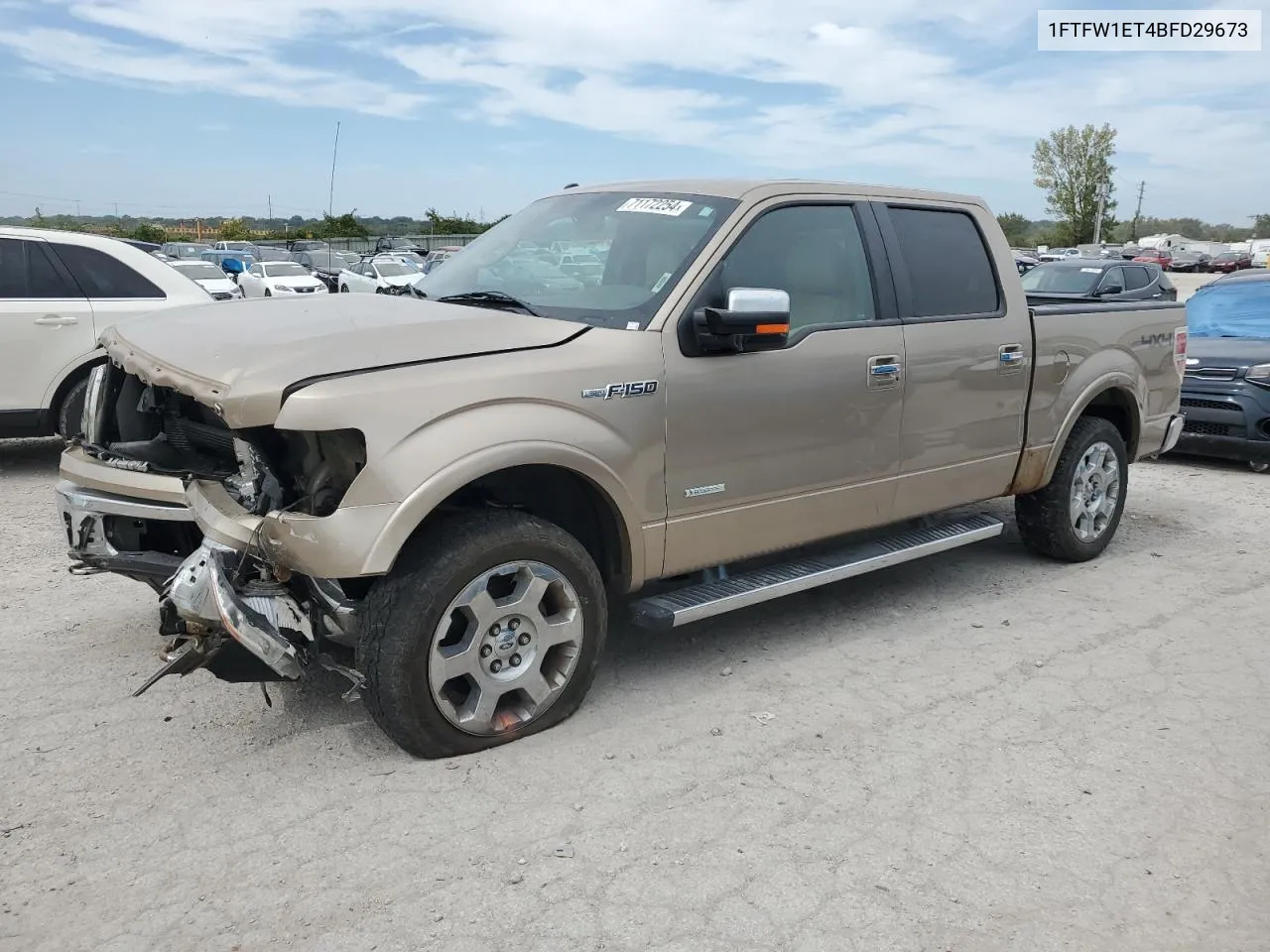 2011 Ford F150 Supercrew VIN: 1FTFW1ET4BFD29673 Lot: 71172254