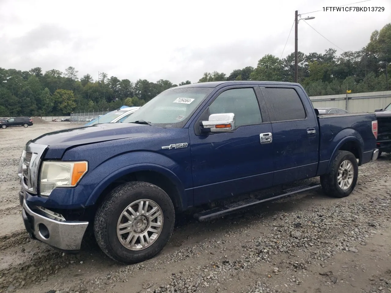 2011 Ford F150 Supercrew VIN: 1FTFW1CF7BKD13729 Lot: 71264564