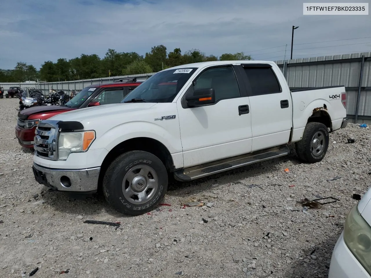 2011 Ford F150 Supercrew VIN: 1FTFW1EF7BKD23335 Lot: 71420934