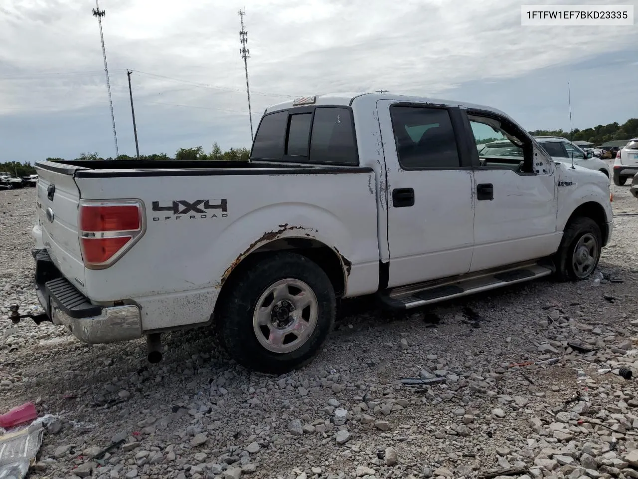 2011 Ford F150 Supercrew VIN: 1FTFW1EF7BKD23335 Lot: 71420934