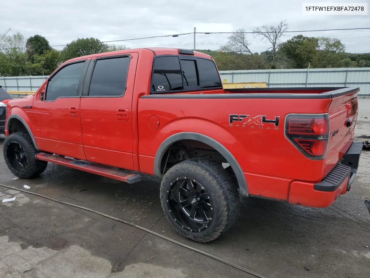 1FTFW1EFXBFA72478 2011 Ford F150 Supercrew