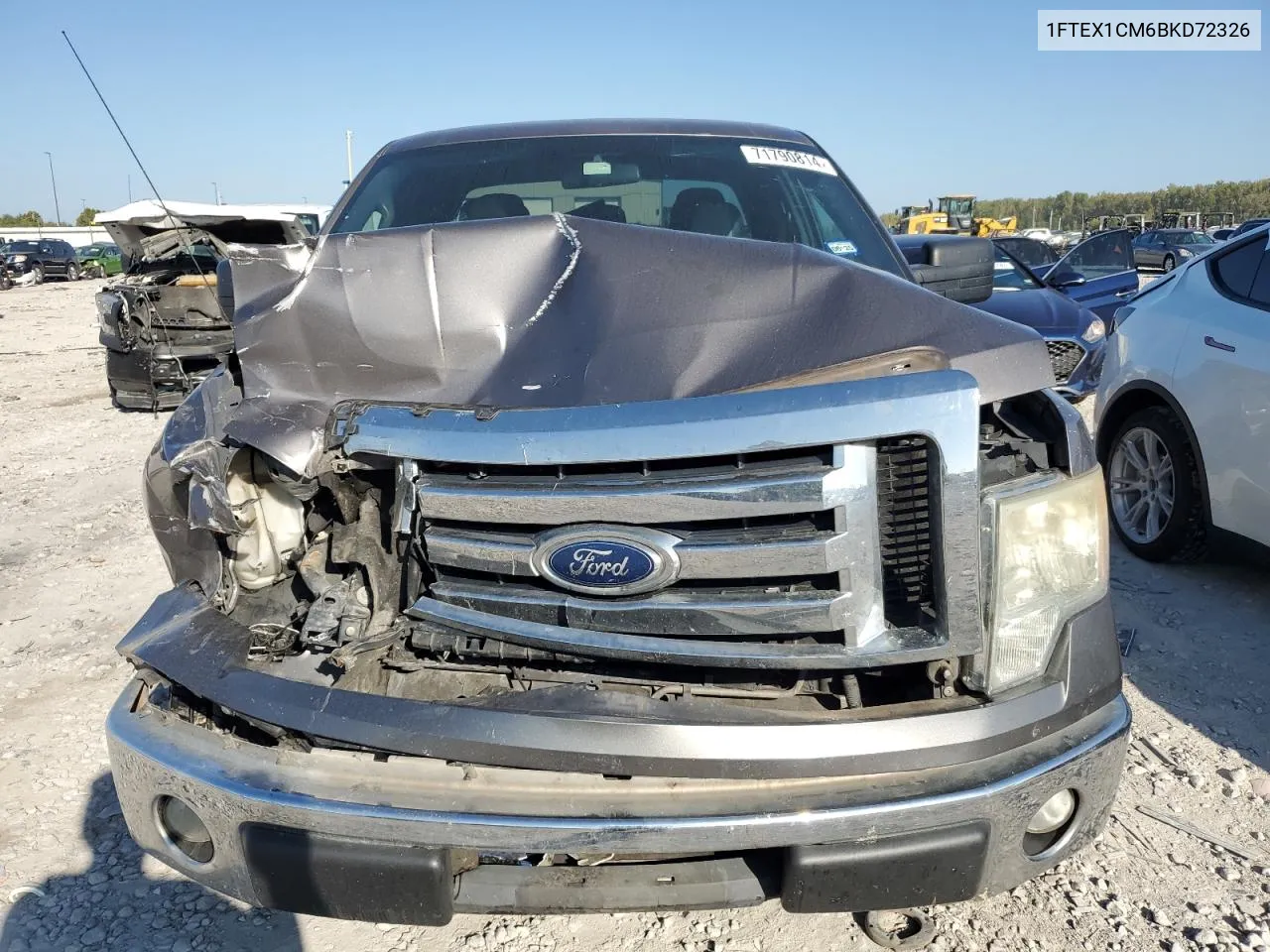 1FTEX1CM6BKD72326 2011 Ford F150 Super Cab