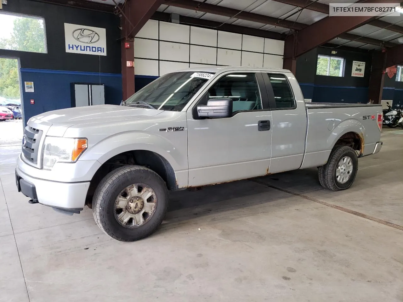 2011 Ford F150 Super Cab VIN: 1FTEX1EM7BFC82771 Lot: 71986224