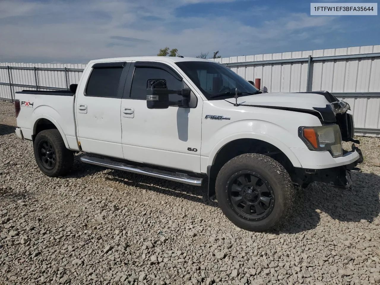 2011 Ford F150 Supercrew VIN: 1FTFW1EF3BFA35644 Lot: 72010534