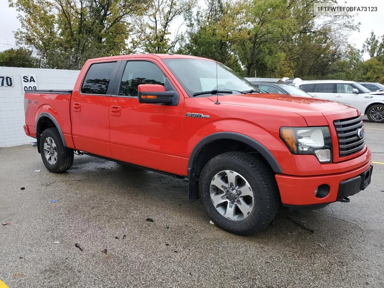 2011 Ford F150 Supercrew VIN: 1FTFW1EF0BFA73123 Lot: 72137474