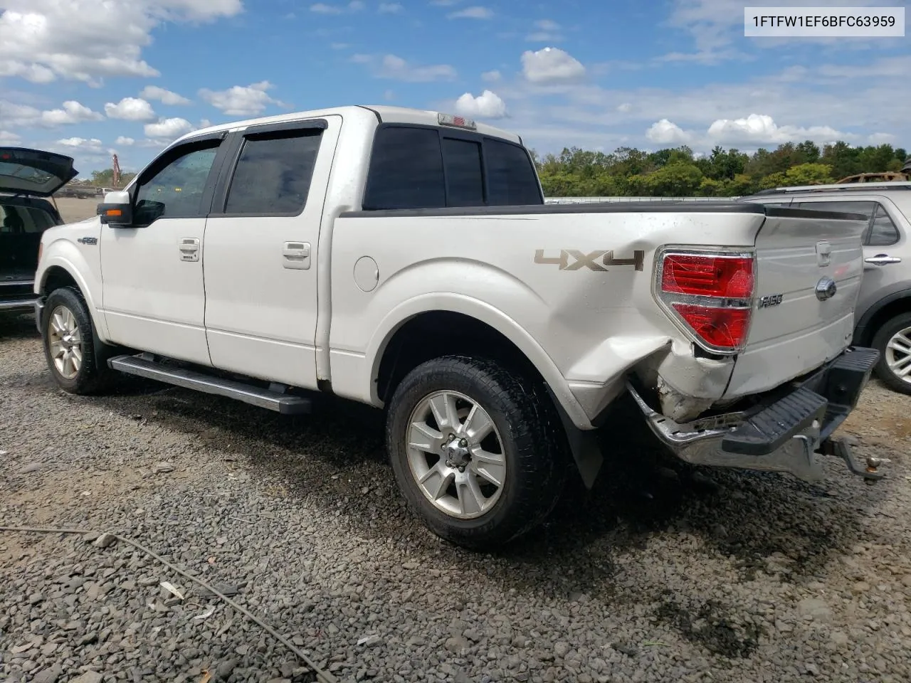 2011 Ford F150 Supercrew VIN: 1FTFW1EF6BFC63959 Lot: 72196054