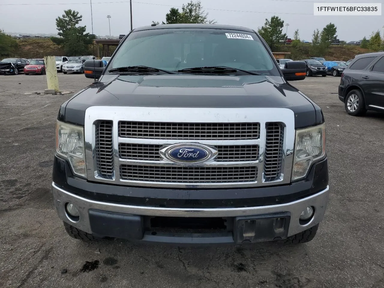 2011 Ford F150 Supercrew VIN: 1FTFW1ET6BFC33835 Lot: 72244034