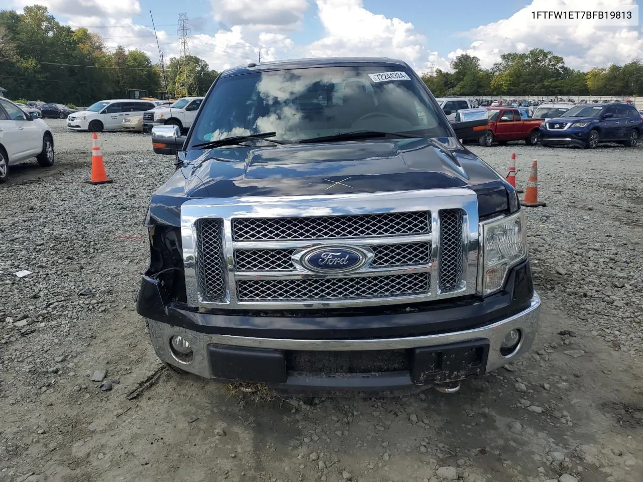 2011 Ford F150 Supercrew VIN: 1FTFW1ET7BFB19813 Lot: 72244324