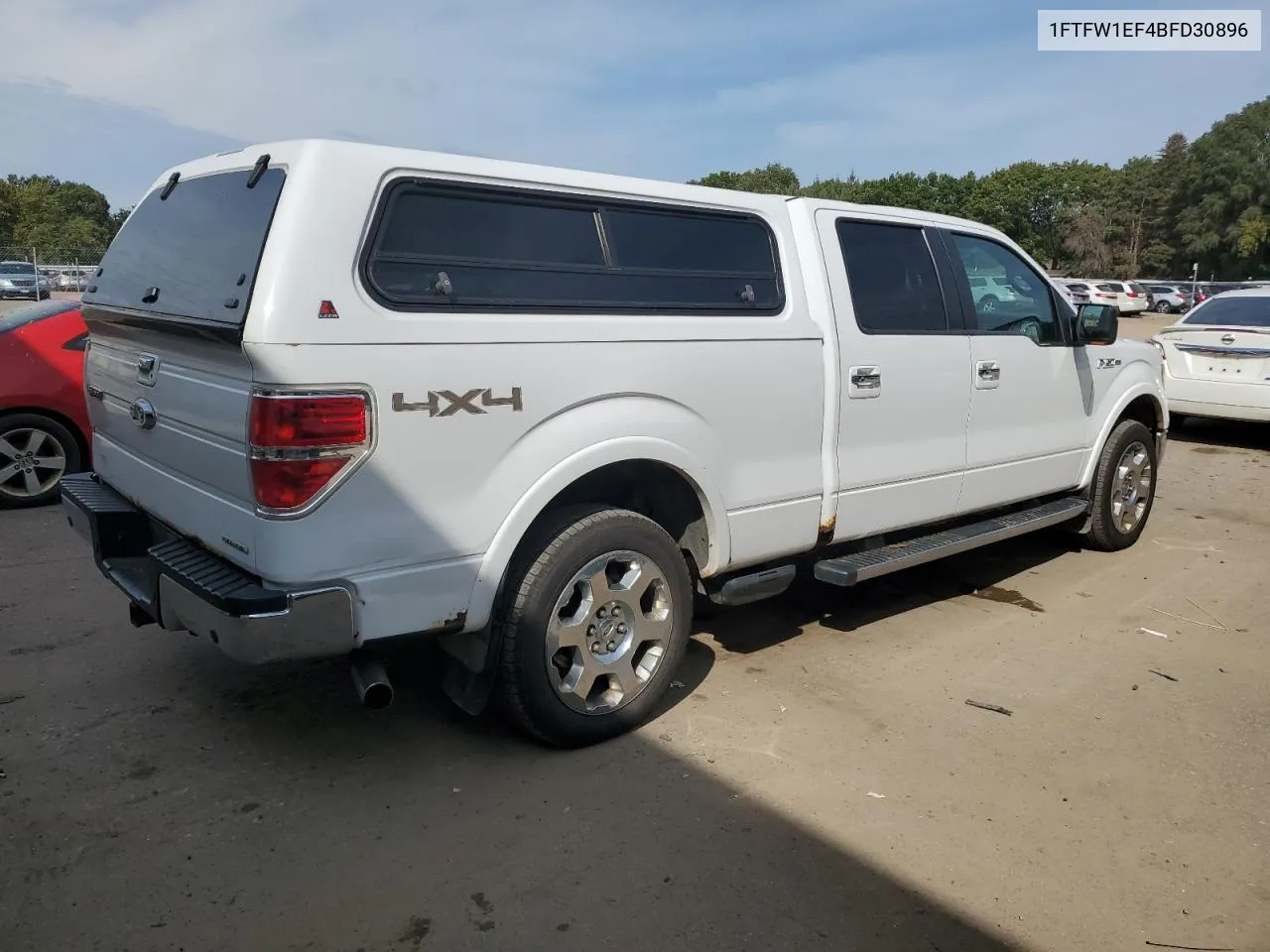 2011 Ford F150 Supercrew VIN: 1FTFW1EF4BFD30896 Lot: 72320234