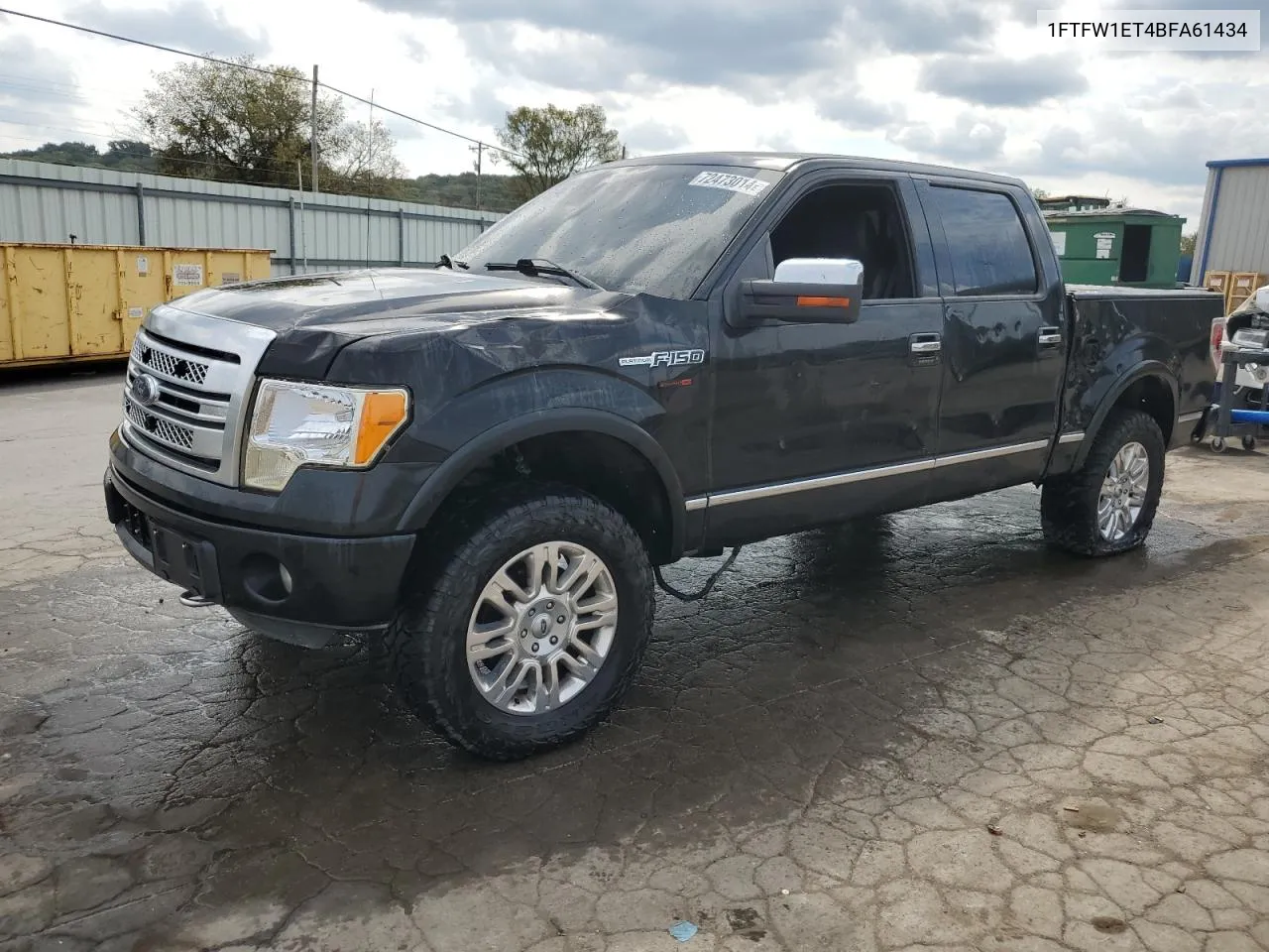 2011 Ford F150 Supercrew VIN: 1FTFW1ET4BFA61434 Lot: 72473014