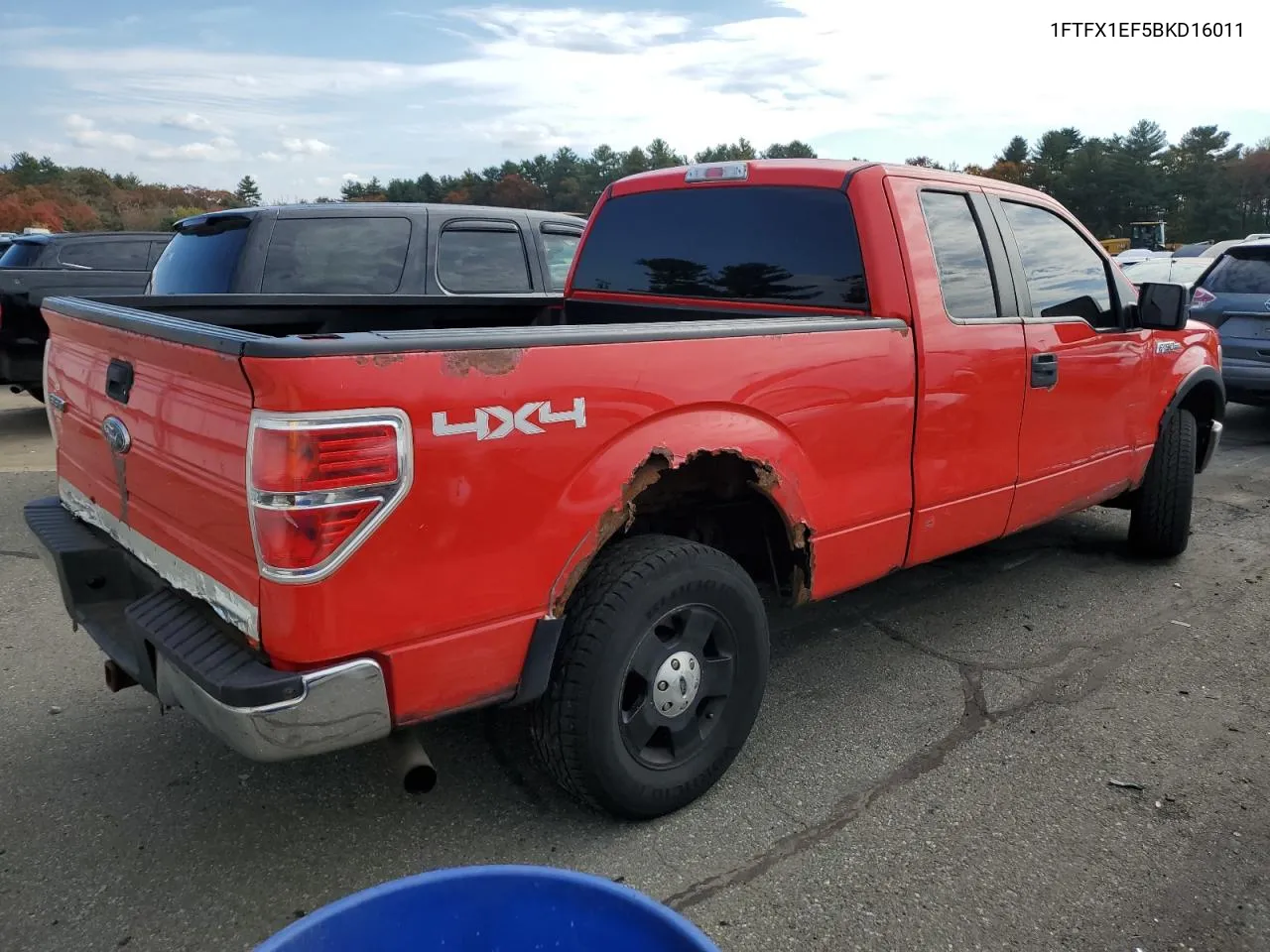 2011 Ford F150 Super Cab VIN: 1FTFX1EF5BKD16011 Lot: 72531194