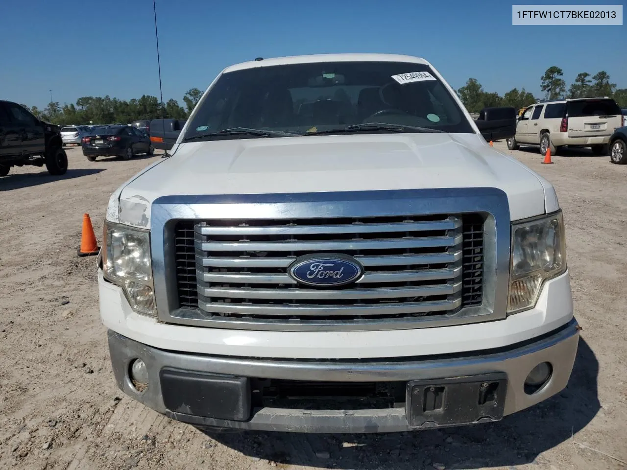 2011 Ford F150 Supercrew VIN: 1FTFW1CT7BKE02013 Lot: 72549964