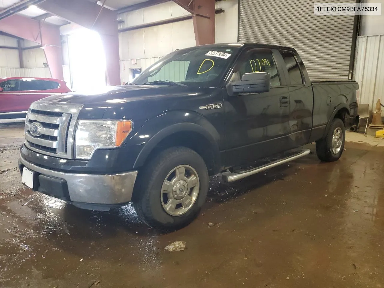 1FTEX1CM9BFA75334 2011 Ford F150 Super Cab