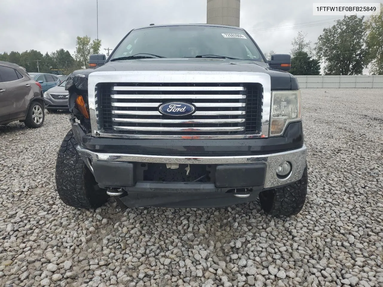 2011 Ford F150 Supercrew VIN: 1FTFW1EF0BFB25849 Lot: 72685984