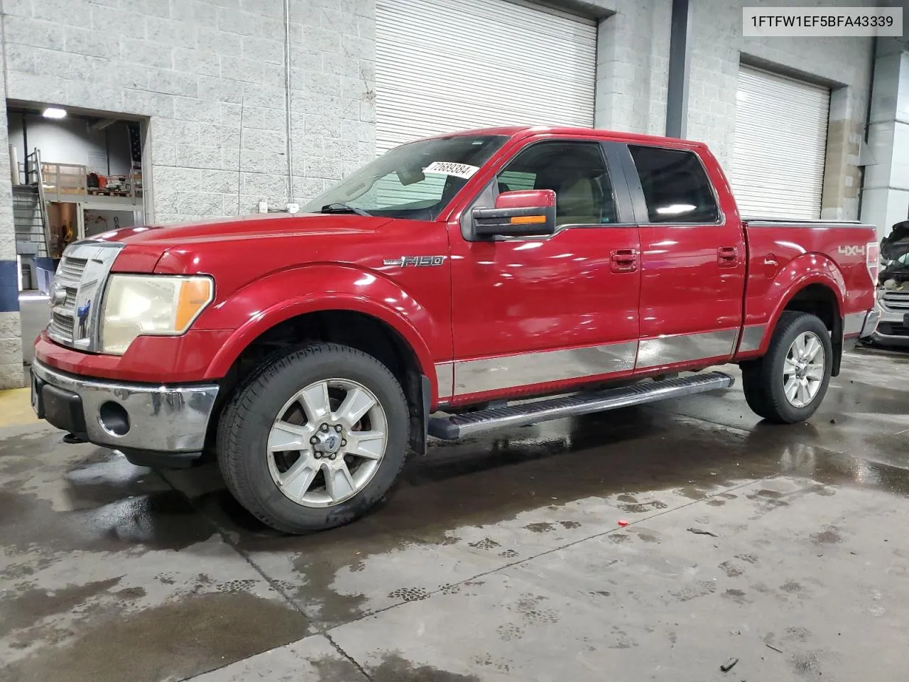 2011 Ford F150 Supercrew VIN: 1FTFW1EF5BFA43339 Lot: 72689384