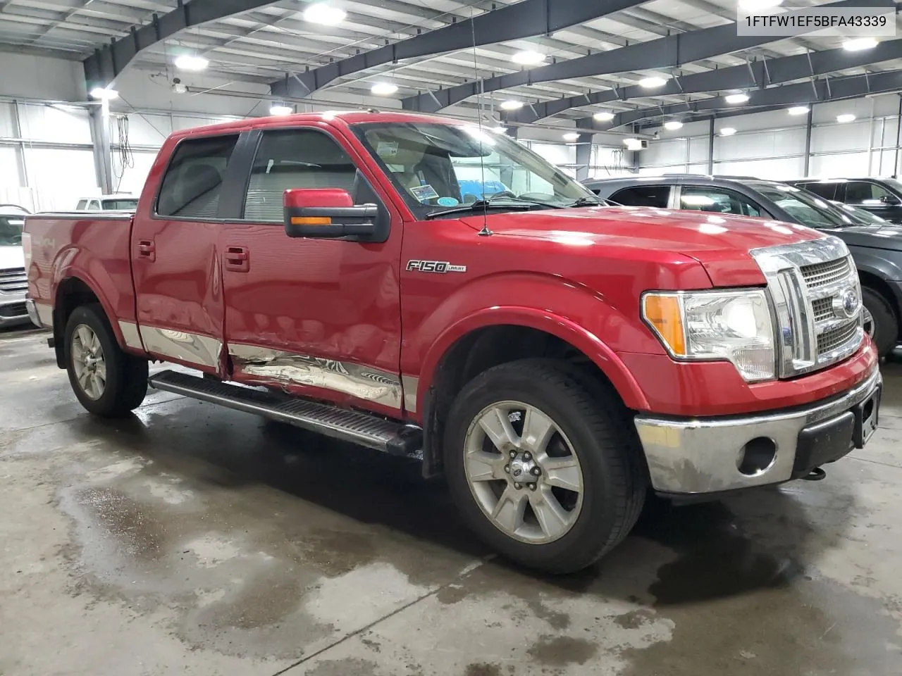 2011 Ford F150 Supercrew VIN: 1FTFW1EF5BFA43339 Lot: 72689384