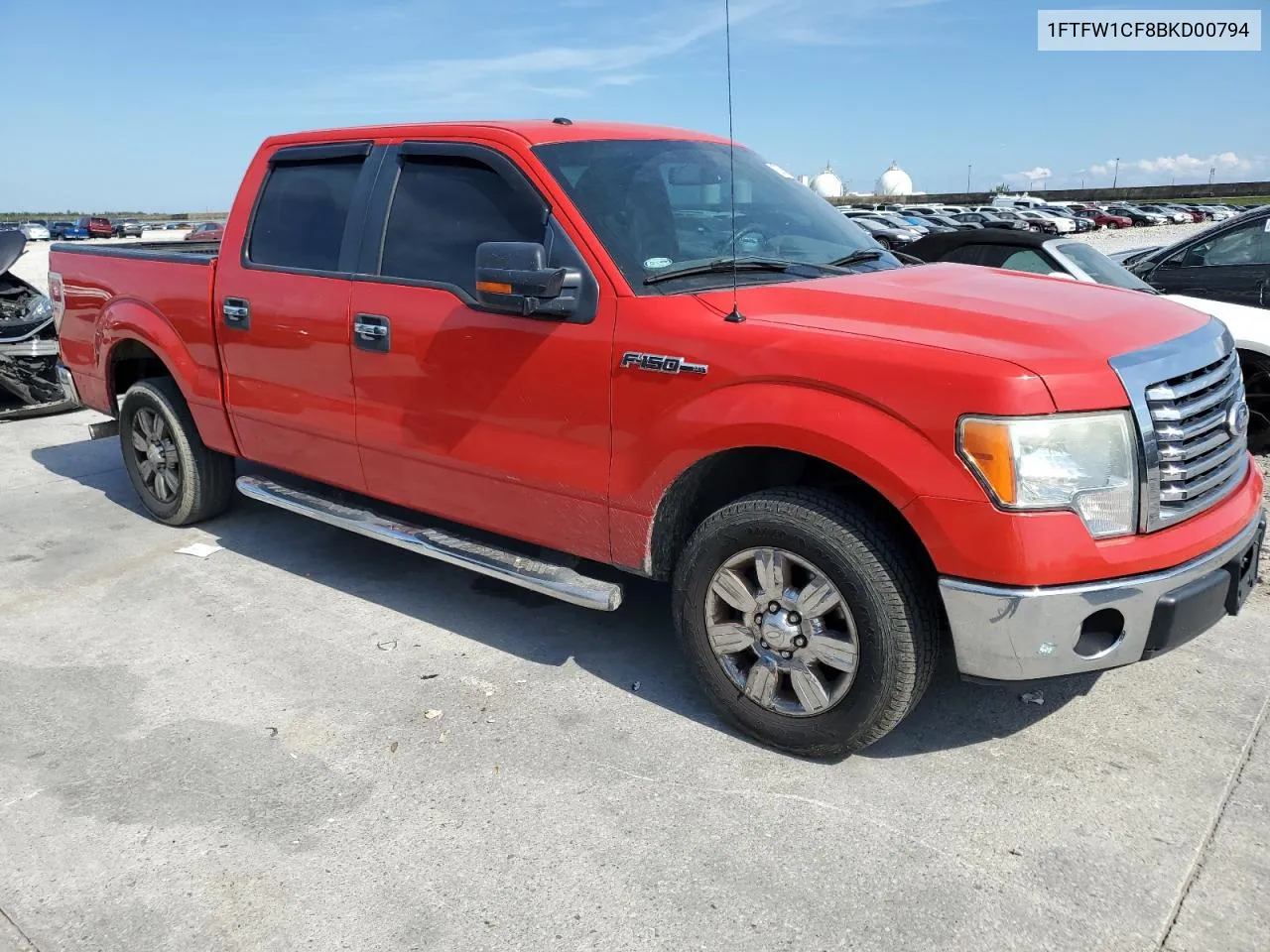 2011 Ford F150 Supercrew VIN: 1FTFW1CF8BKD00794 Lot: 72744124