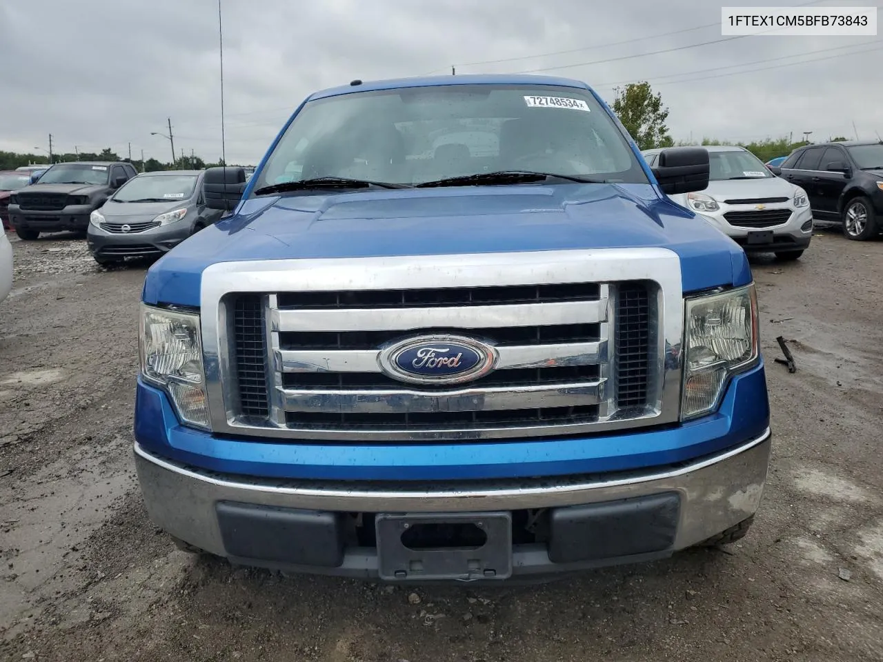 2011 Ford F150 Super Cab VIN: 1FTEX1CM5BFB73843 Lot: 72748534