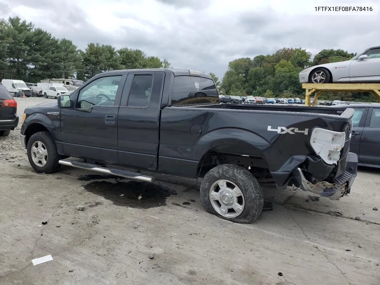 2011 Ford F150 Super Cab VIN: 1FTFX1EF0BFA78416 Lot: 72849394