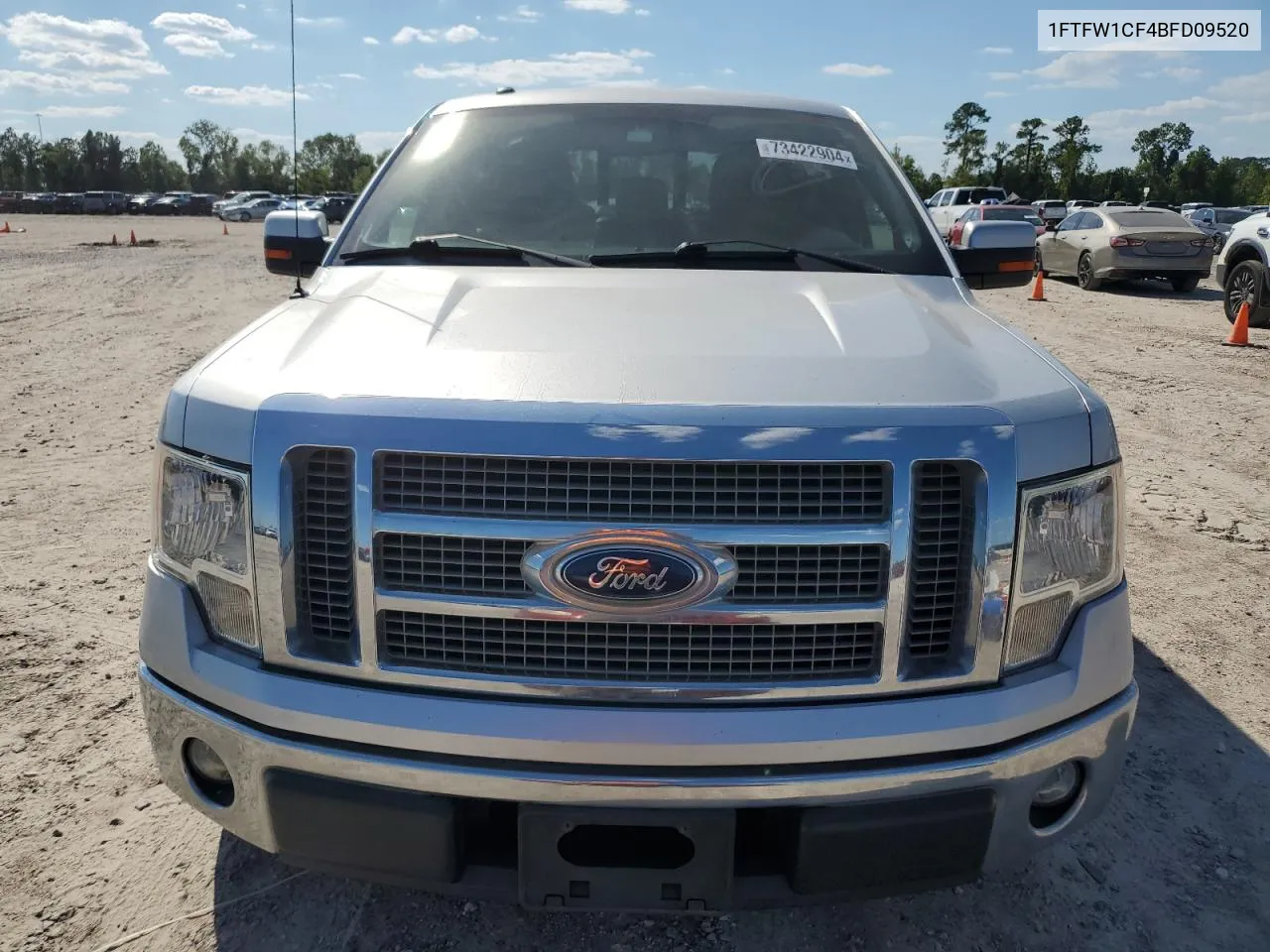 2011 Ford F150 Supercrew VIN: 1FTFW1CF4BFD09520 Lot: 73422904