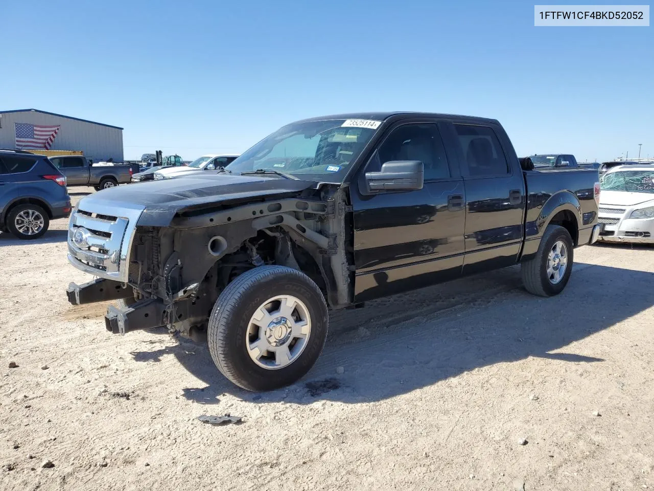 2011 Ford F150 Supercrew VIN: 1FTFW1CF4BKD52052 Lot: 73525114