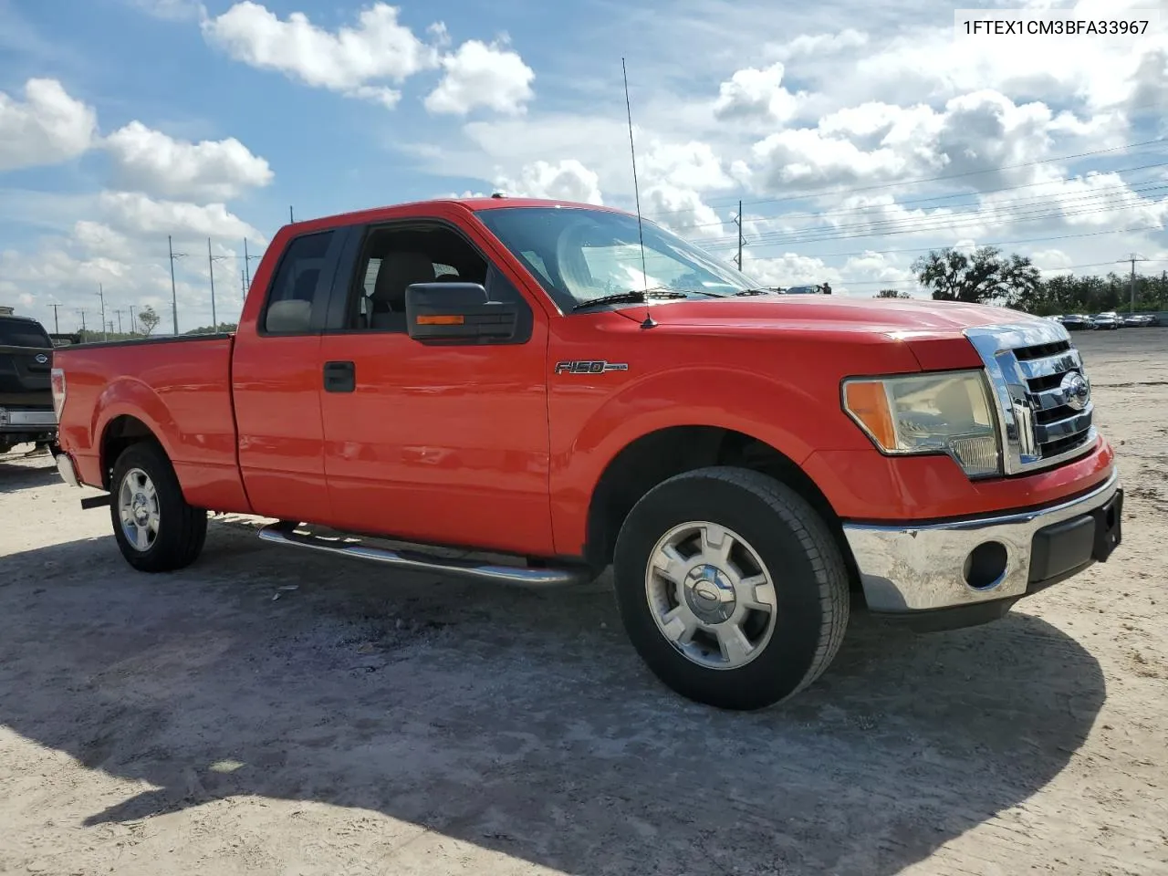 2011 Ford F150 Super Cab VIN: 1FTEX1CM3BFA33967 Lot: 73673784