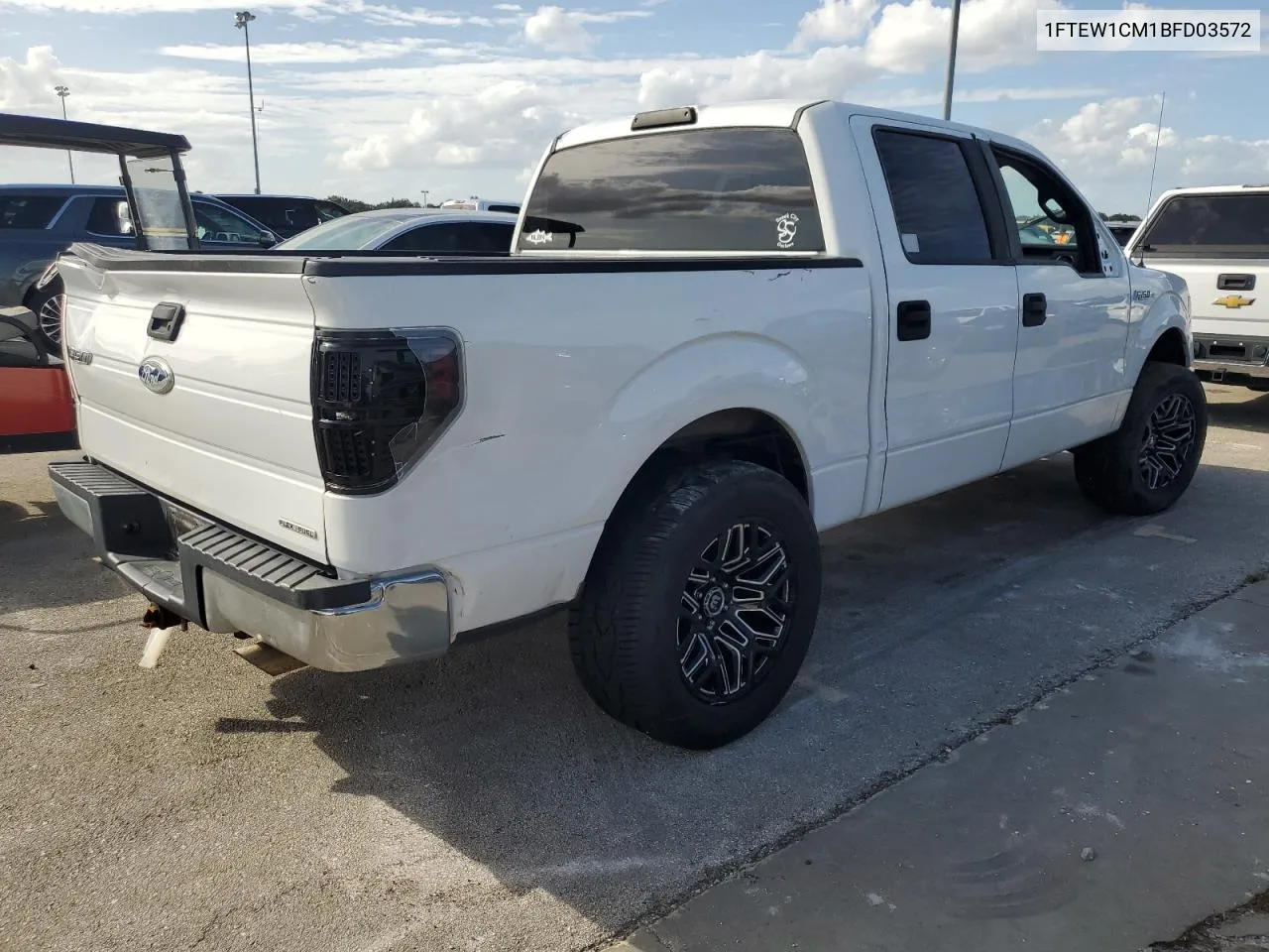 2011 Ford F150 Supercrew VIN: 1FTEW1CM1BFD03572 Lot: 73886404