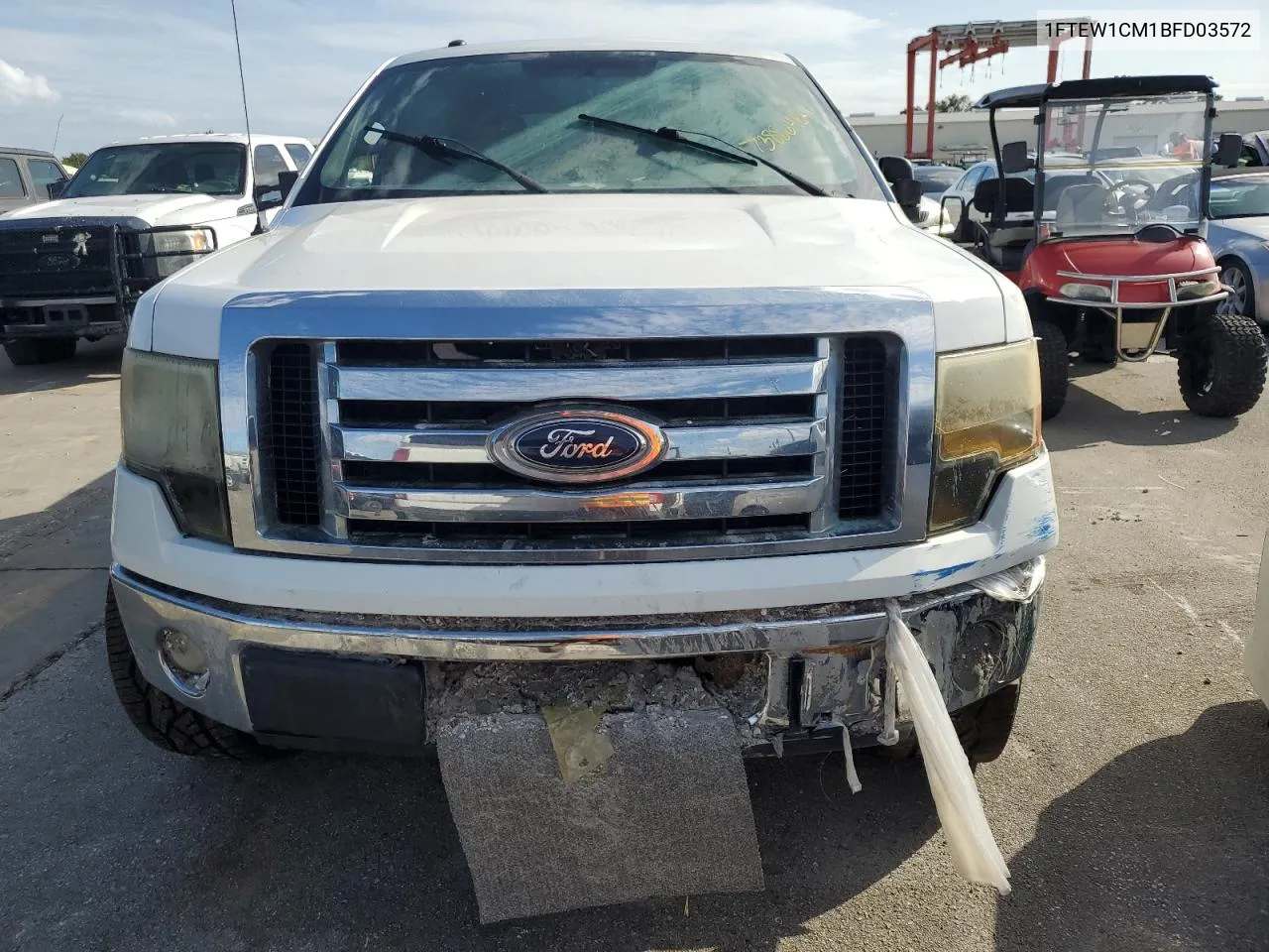 2011 Ford F150 Supercrew VIN: 1FTEW1CM1BFD03572 Lot: 73886404