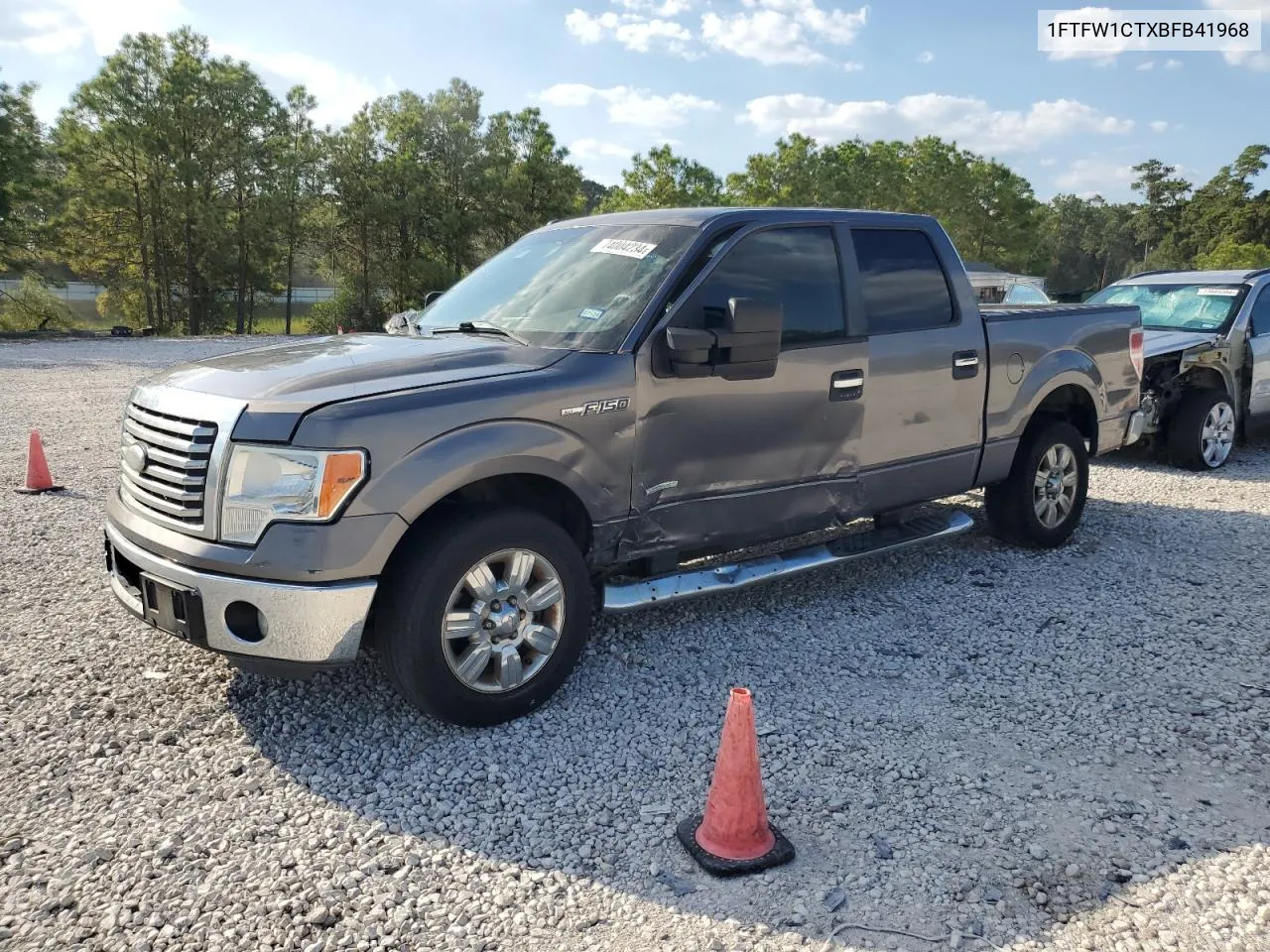 2011 Ford F150 Supercrew VIN: 1FTFW1CTXBFB41968 Lot: 74004234