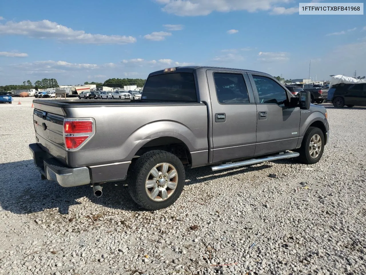 2011 Ford F150 Supercrew VIN: 1FTFW1CTXBFB41968 Lot: 74004234